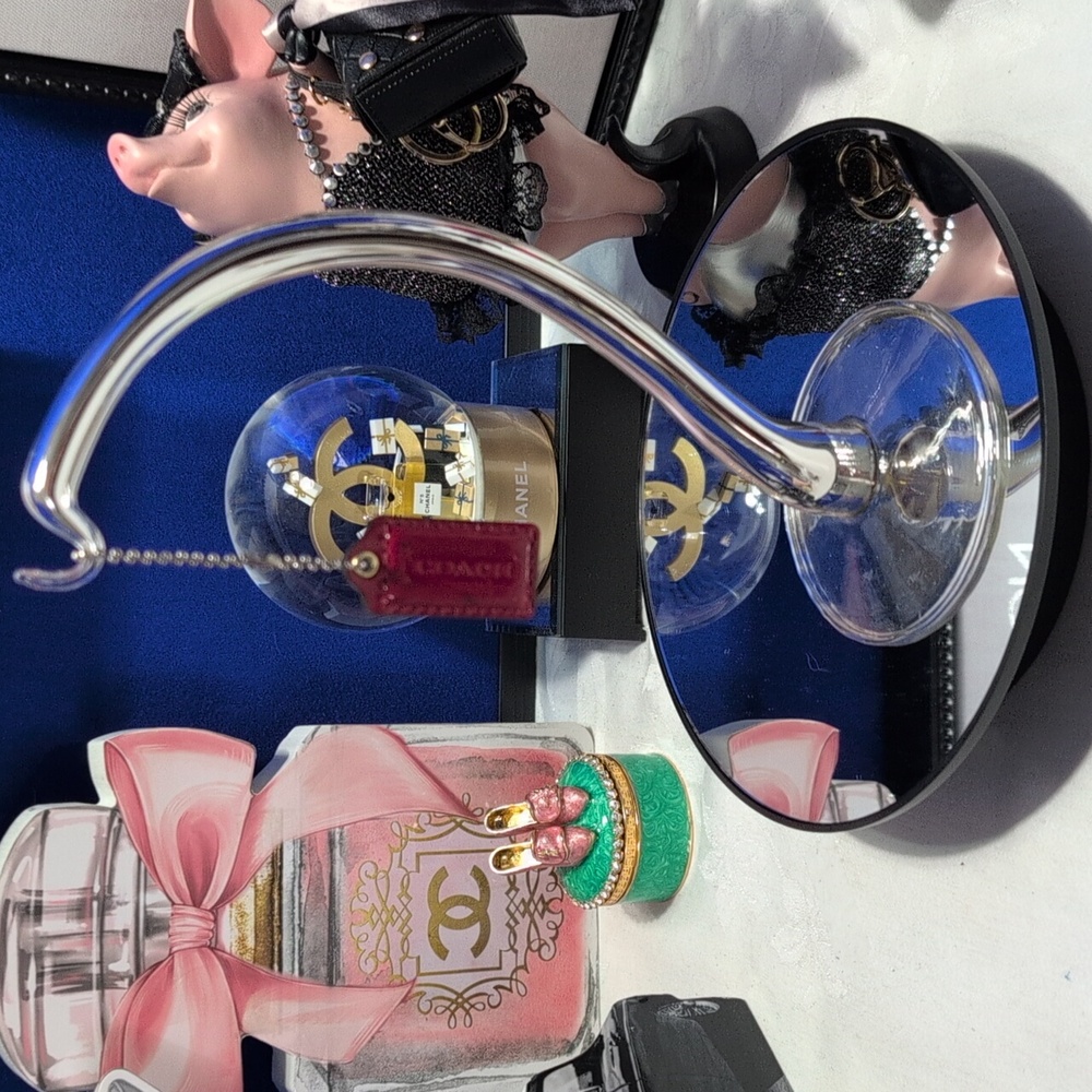 Coach Red Patent Leather Purse Charm.